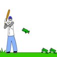 Frog Batting Game